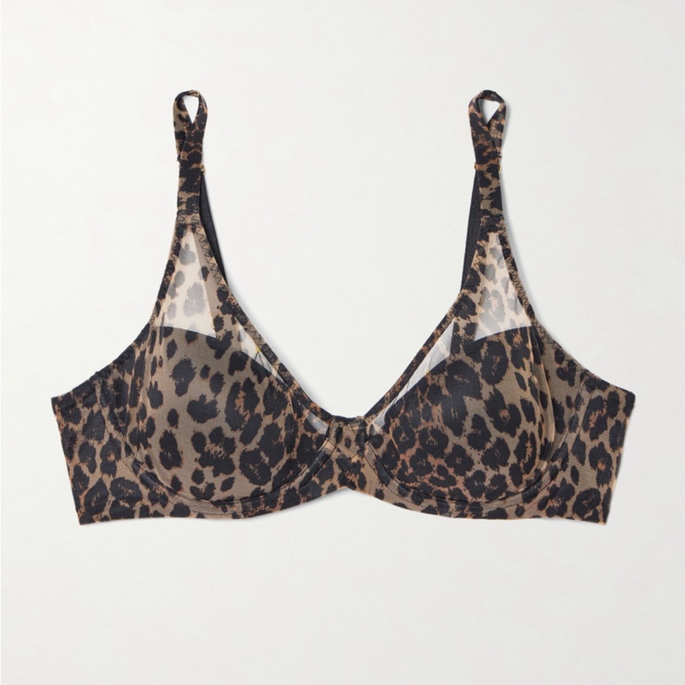 Agent Provocateur “Lucky” leopard print bra BNWT 34C